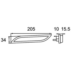 Side Marker Light - HELLA 2PS 013 305-071