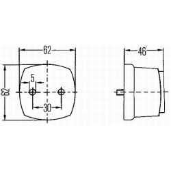 Side Marker Light - HELLA 2PS 003 057-051
