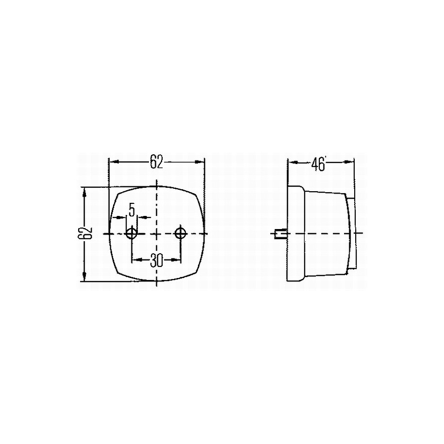 Side Marker Light - HELLA 2PS 003 057-051