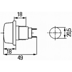 Position Light - HELLA 2PF 003 563-187