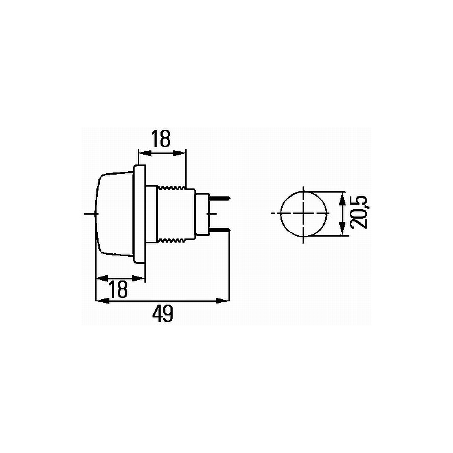 Position Light - HELLA 2PF 003 563-187