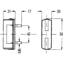 Number Plate Light - HELLA 2KA 997 011-021