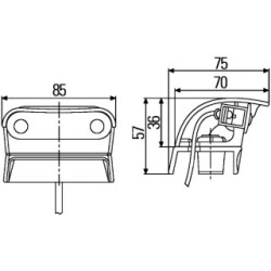 Number Plate Light - HELLA 2KA 959 640-601