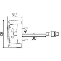 Number Plate Light - HELLA 2KA 340 828-001