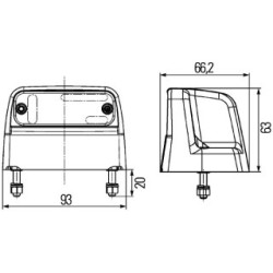 Number Plate Light - HELLA 2KA 012 271-031
