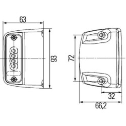 Number Plate Light - HELLA 2KA 010 278-421