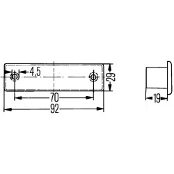 Number Plate Light - HELLA 2KA 004 331-061