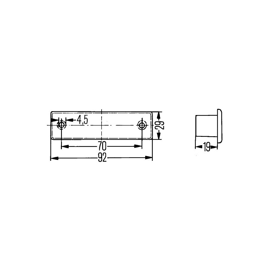 Number Plate Light - HELLA 2KA 004 331-061