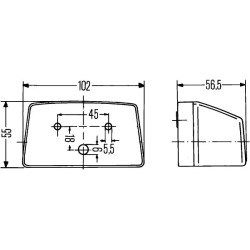 Number Plate Light - HELLA 2KA 003 389-011