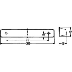 Number Plate Light - HELLA 2KA 001 610-001