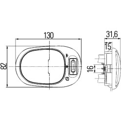 Interior Light - HELLA 2JA 964 916-001