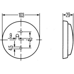 Interior Light - HELLA 2JA 003 231-001