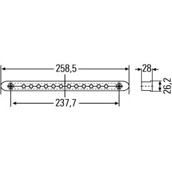 Auxiliary Stop Light - HELLA 2DA 959 071-737