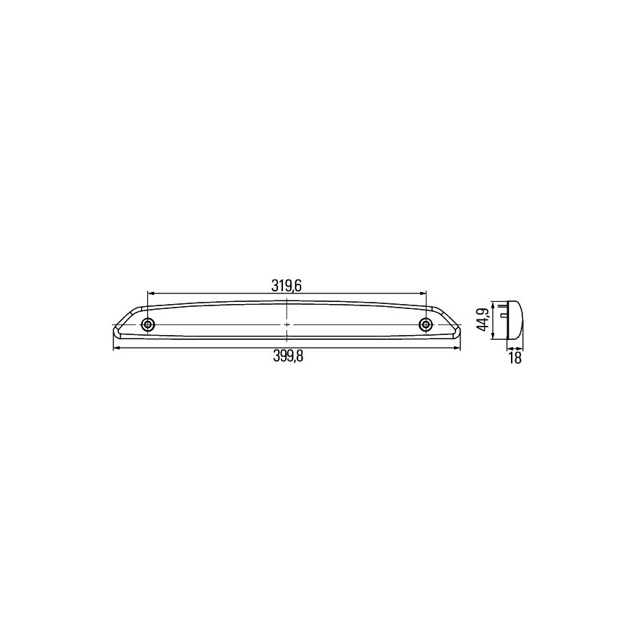 Auxiliary Stop Light - HELLA 2DA 343 800-047