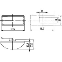 Auxiliary Direction Indicator - HELLA 2BM 008 771-007