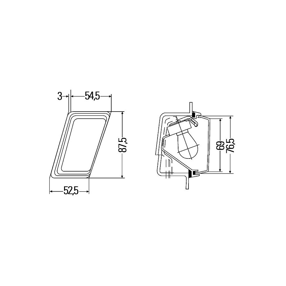 Auxiliary Direction Indicator - HELLA 2BM 004 312-051