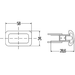 Auxiliary Direction Indicator For AUDI VW PORSCHE - HELLA 2BM 003 647-021