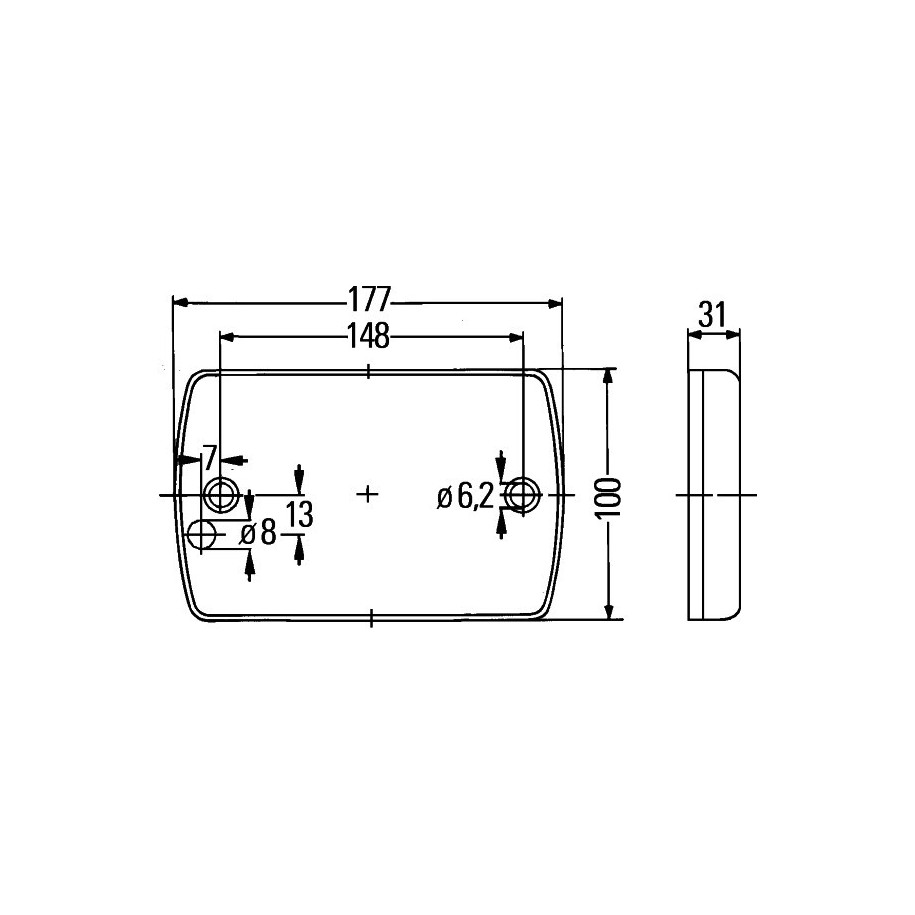Direction Indicator - HELLA 2BA 980 607-201