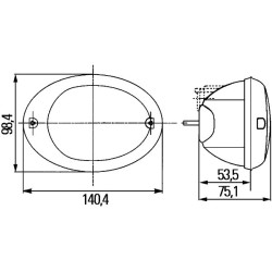 Direction Indicator - HELLA 2BA 343 130-051