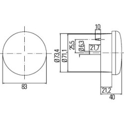 Direction Indicator - HELLA 2BA 302 252-027