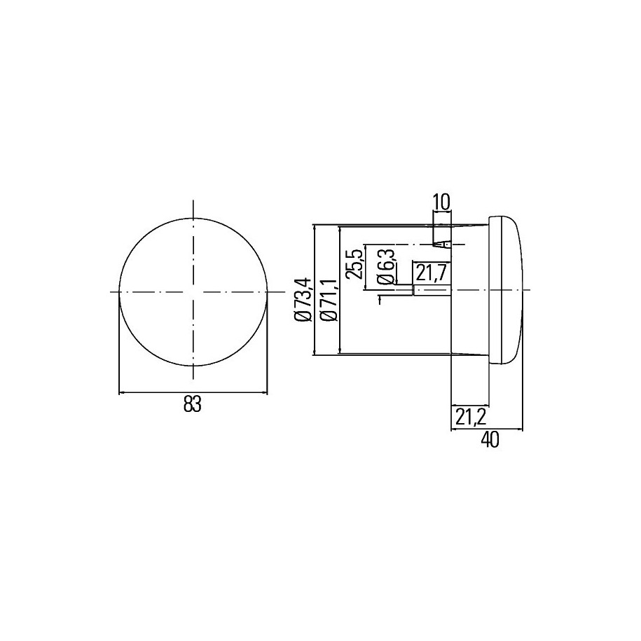 Direction Indicator - HELLA 2BA 302 252-027