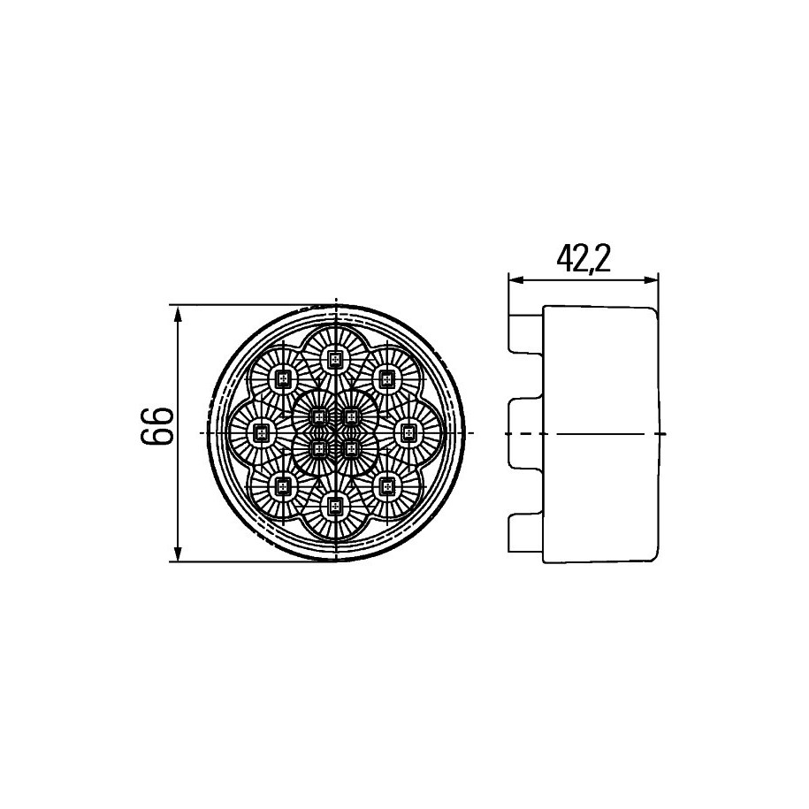 Direction Indicator - HELLA 2BA 009 001-531