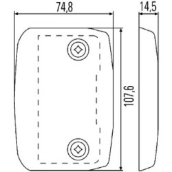 Direction Indicator - HELLA 2BA 008 260-017