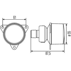 Direction Indicator - HELLA 2BA 008 221-107