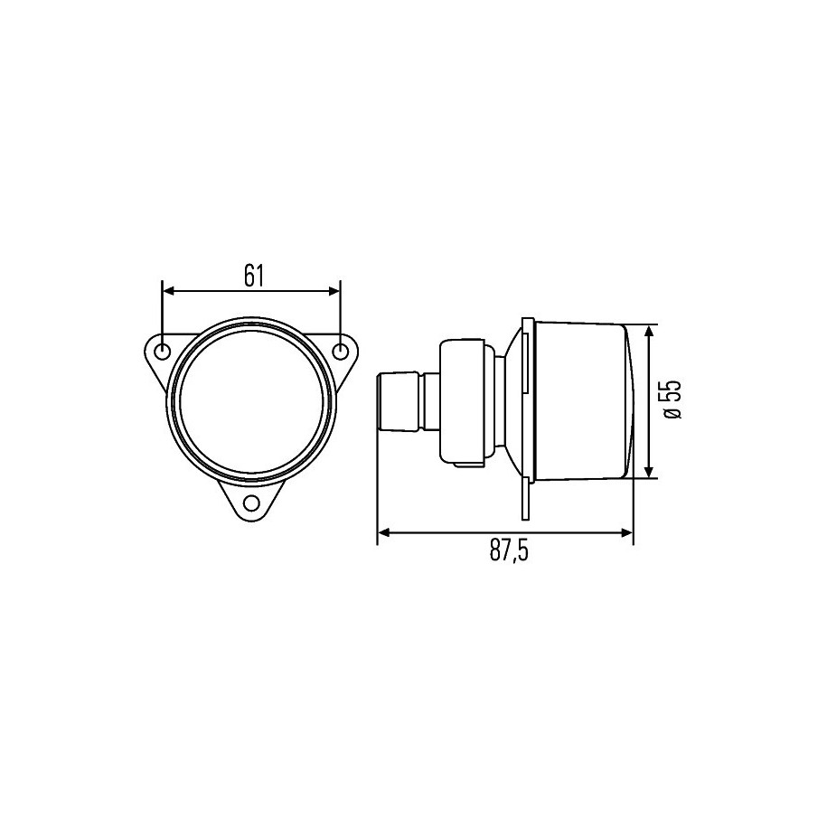 Direction Indicator - HELLA 2BA 008 221-107