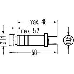 Control Lamp - HELLA 2AA 003 257-011