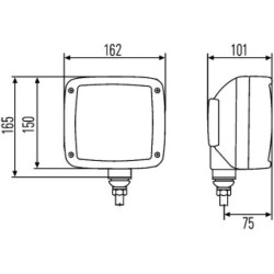 Headlight - HELLA 1SA 996 120-801