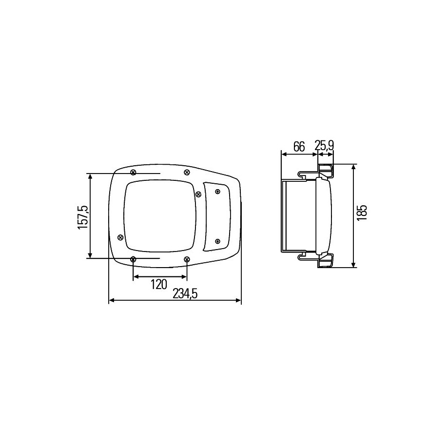 Headlight - HELLA 1SA 996 120-321