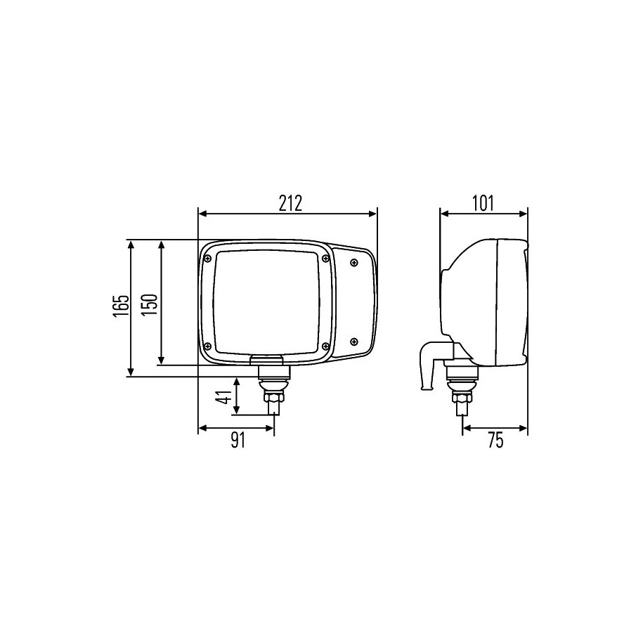 Headlight - HELLA 1SA 996 120-051