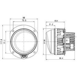 Front Fog Light - HELLA 1N0 011 988-051