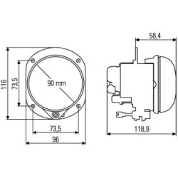 Front Fog Light - HELLA 1N0 010 294-001