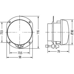 Front Fog Light - HELLA 1N0 008 582-001