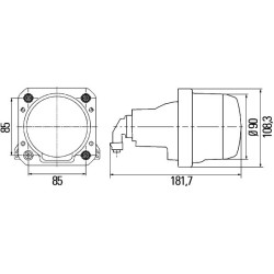 Headlight - HELLA 1LL 009 998-011
