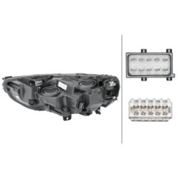 Headlight For VAUXHALL - HELLA 1LG 354 869-061