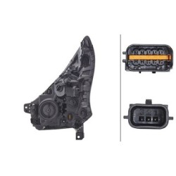 Headlight For RENAULT - HELLA 1LE 011 410-441