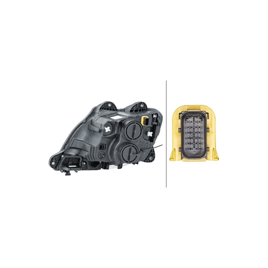 Headlight - HELLA 1LD 010 116-601