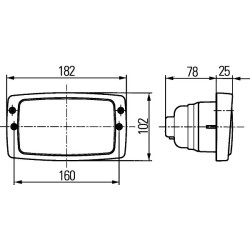 Headlight - HELLA 1LB 006 213-057
