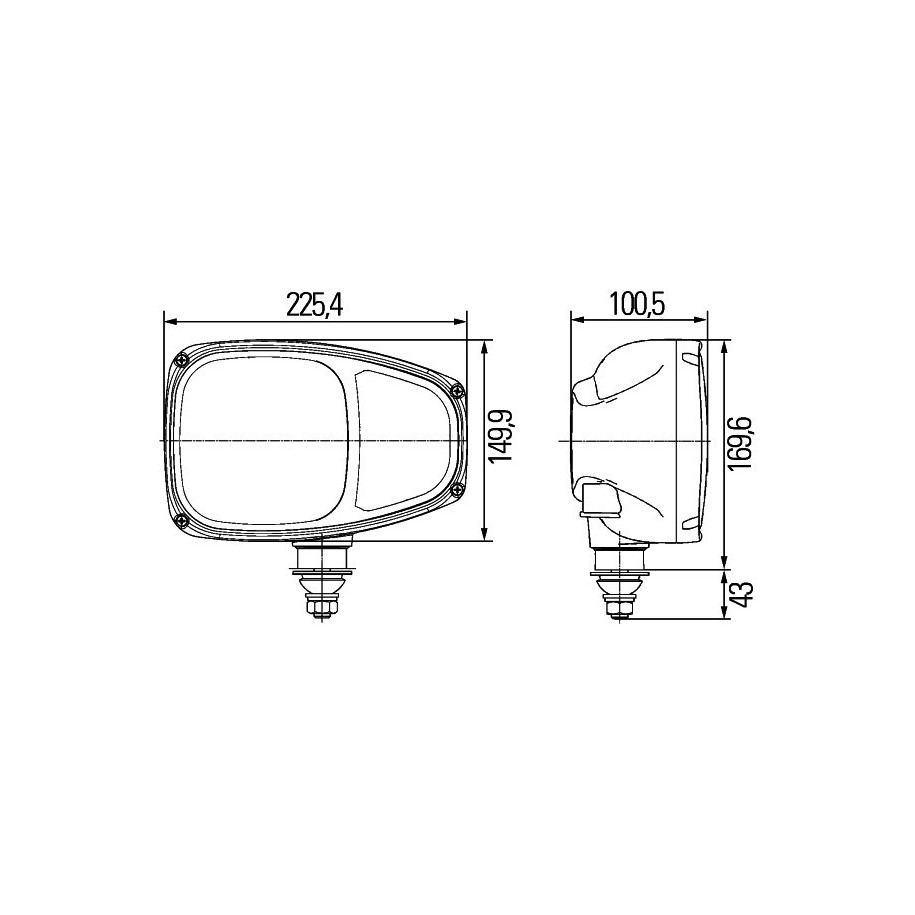 Headlight - HELLA 1EE 996 174-251