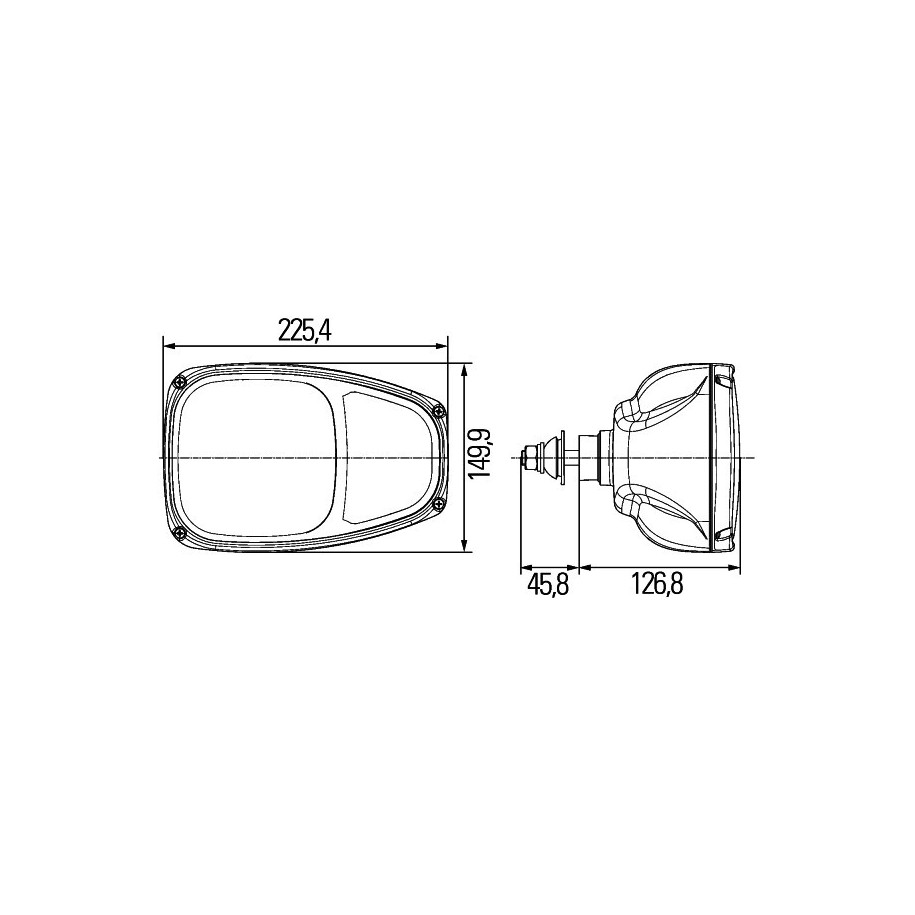 Headlight - HELLA 1EE 996 174-221