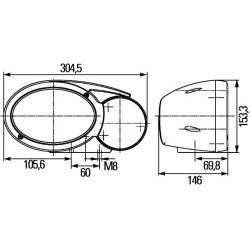 Headlight - HELLA 1EB 996 167-041