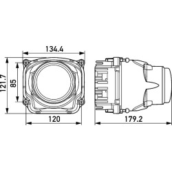 Headlight Insert - HELLA 1AL 012 758-121