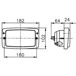 Headlight - HELLA 1AD 996 018-641