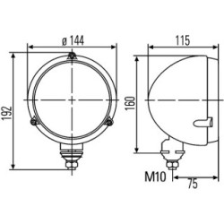 Headlight - HELLA 1A3 996 162-607