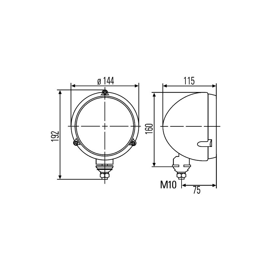 Headlight - HELLA 1A3 996 162-607