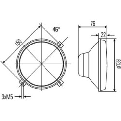 Headlight - HELLA 1A3 996 162-021