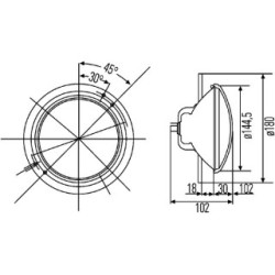 Headlight - HELLA 1A3 003 370-041